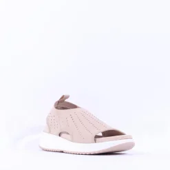 Women Caprice Bluefly Sparkle Knit Sandal - Sand