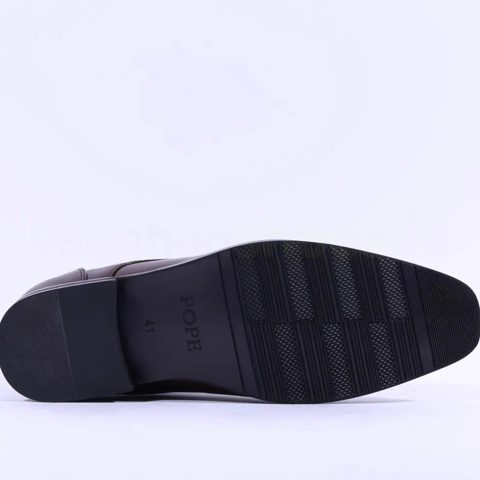 Brent Pope Bluff Laced Toe Cap Shoe - Walnut