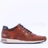 Tommy Bowe Boffelli Laced Casual Trainer - Tan Leather