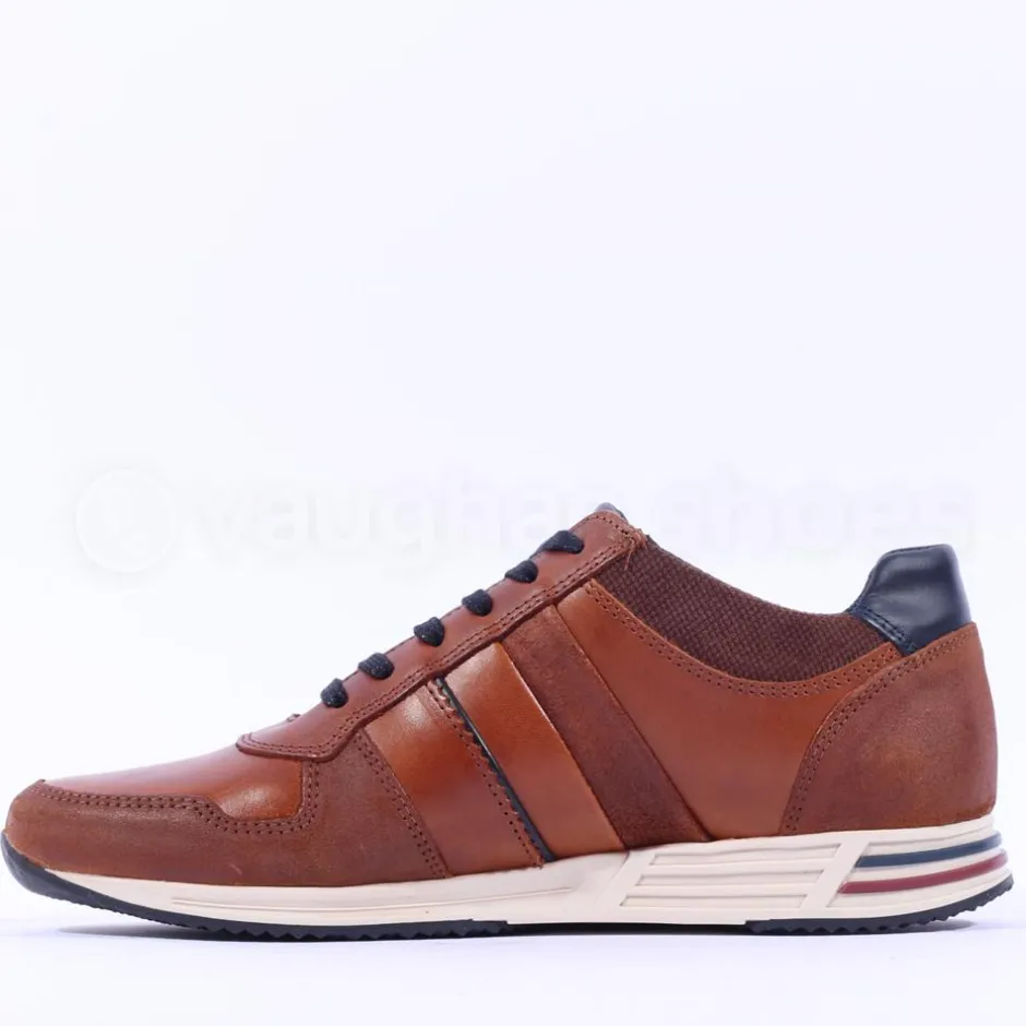 Tommy Bowe Boffelli Laced Casual Trainer - Tan Leather