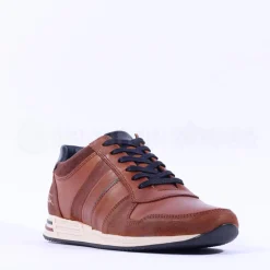 Tommy Bowe Boffelli Laced Casual Trainer - Tan Leather