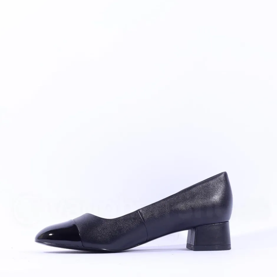 Women Peter Kaiser Bologna Toe Cap Court Shoe - Black Combi