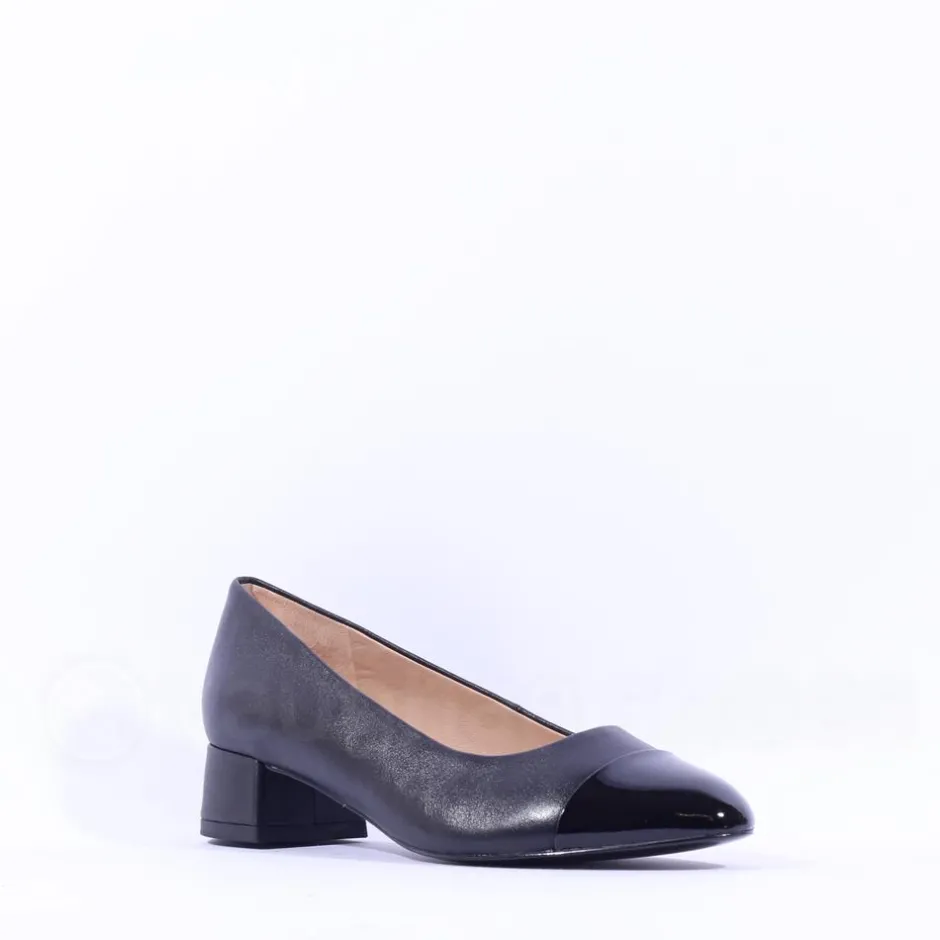 Women Peter Kaiser Bologna Toe Cap Court Shoe - Black Combi