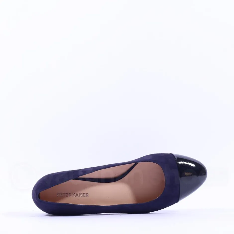 Women Peter Kaiser Bologna Toe Cap Court Shoe - Dark Blue