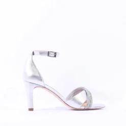 Women Peter Kaiser Bolzano Diamante Strap Heel - Silver