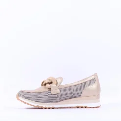 Women Marco Tozzi Bonallo Link Detail Loafer - Gold Combination