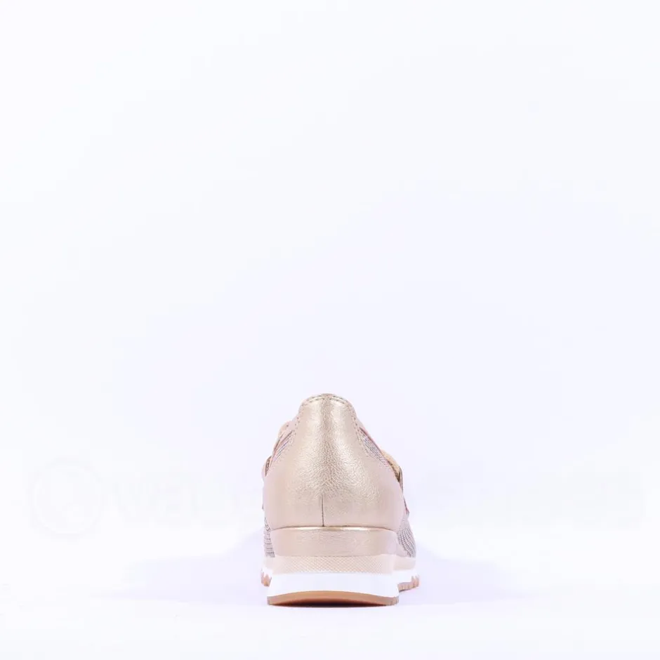 Women Marco Tozzi Bonallo Link Detail Loafer - Gold Combination