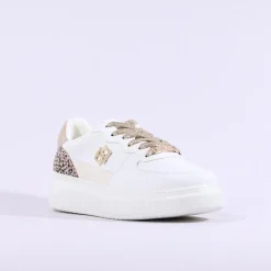 Women Tommy Bowe Ladies Bond Platform Trainer - White Leopard