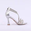 Women Una Healy Boogie Chillin Strappy Glitter - Silver Sparkle