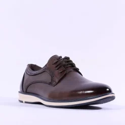 6th Sense Boomerang Laced Casual Shoe - Brown