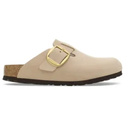 Women Birkenstock Boston Big Buckle Nubuck - Sandcastle