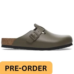 Birkenstock Men Boston Natural Leather - Concrete Grey