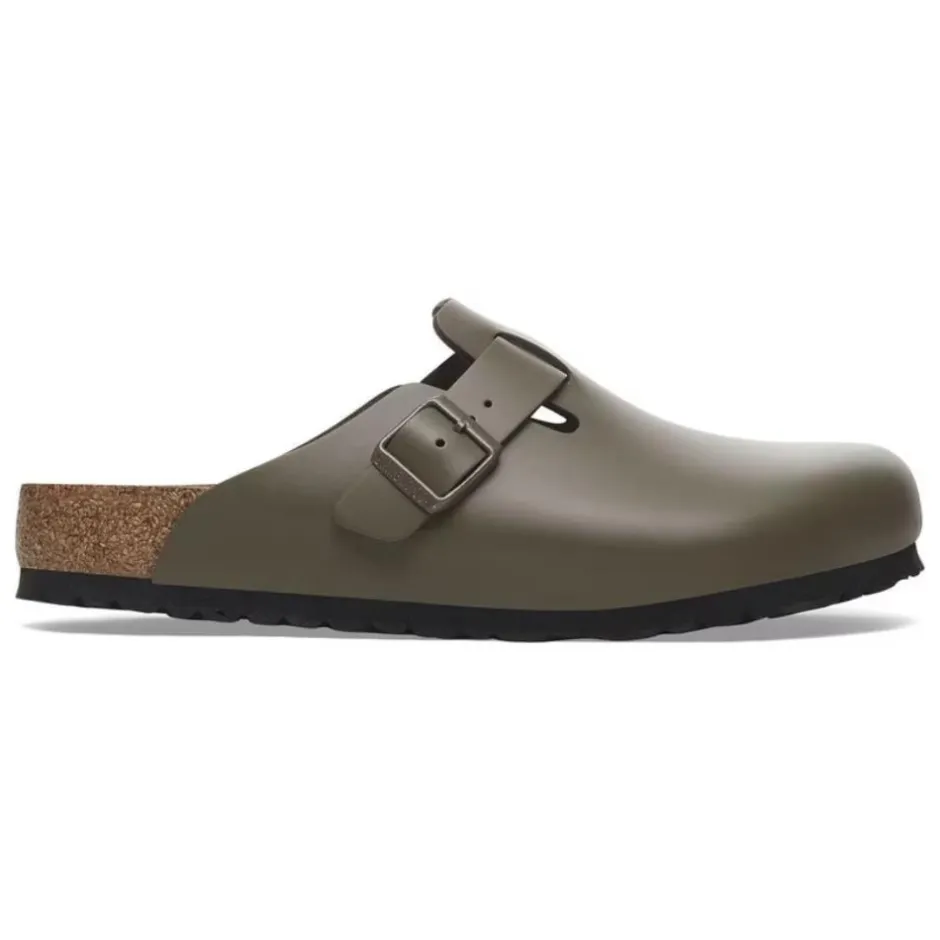 Birkenstock Men Boston Natural Leather - Concrete Grey