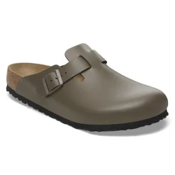 Birkenstock Men Boston Natural Leather - Concrete Grey