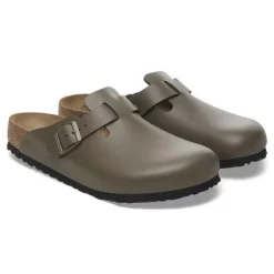 Birkenstock Men Boston Natural Leather - Concrete Grey