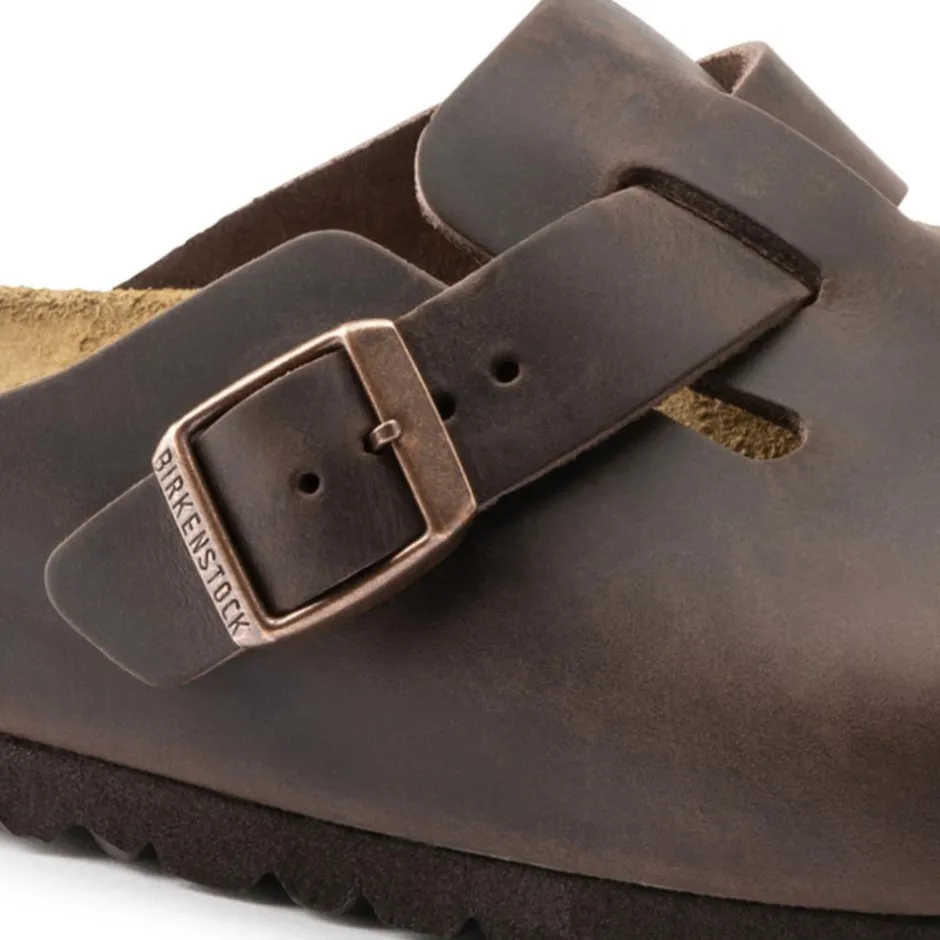 Women Birkenstock Boston Oiled Leather - Habana
