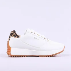Women Tommy Bowe Ladies Braaten Waffle Trainer - White Leopard