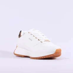 Women Tommy Bowe Ladies Braaten Waffle Trainer - White Leopard