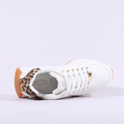 Women Tommy Bowe Ladies Braaten Waffle Trainer - White Leopard