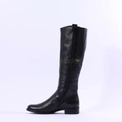 Women Gabor Brook Knee High Boot Medium Calf - Black Leather