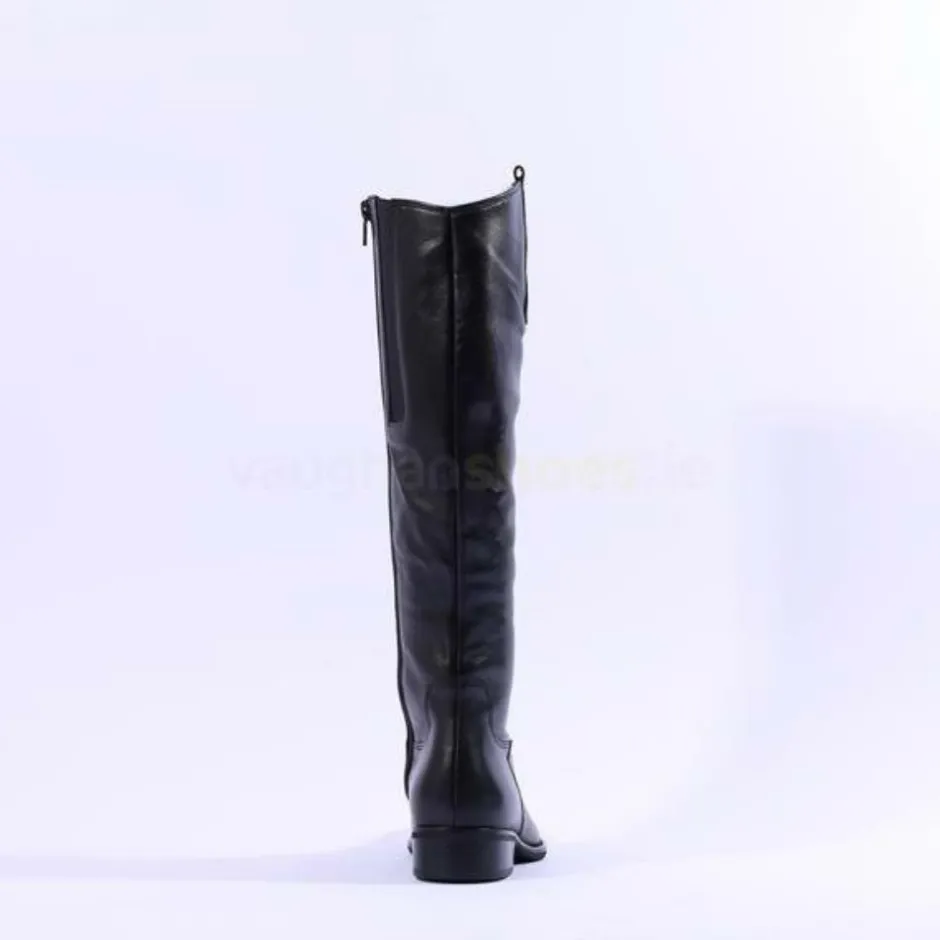 Women Gabor Brook Knee High Boot Medium Calf - Black Leather