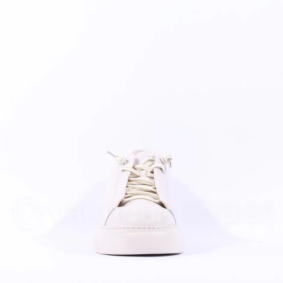 Women Paul Green Bungee Lace Platform Trainer - Ivory Leather