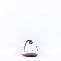 Women Gabor California Stitch Detail Mocassin - White Multi