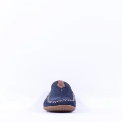 Women Gabor California Stitch Detail Mocassin - Navy Tan