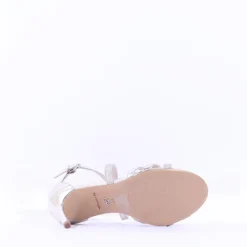 Women Tamaris Callie Strappy High Heel Sandal - Platinum