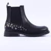 Women Marco Moreo Cambridge Stud Chelsea Boot - Black Leather
