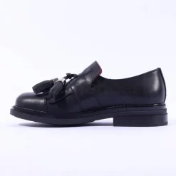 Women Marco Moreo Cambridge Tassle Loafer - Black Leather
