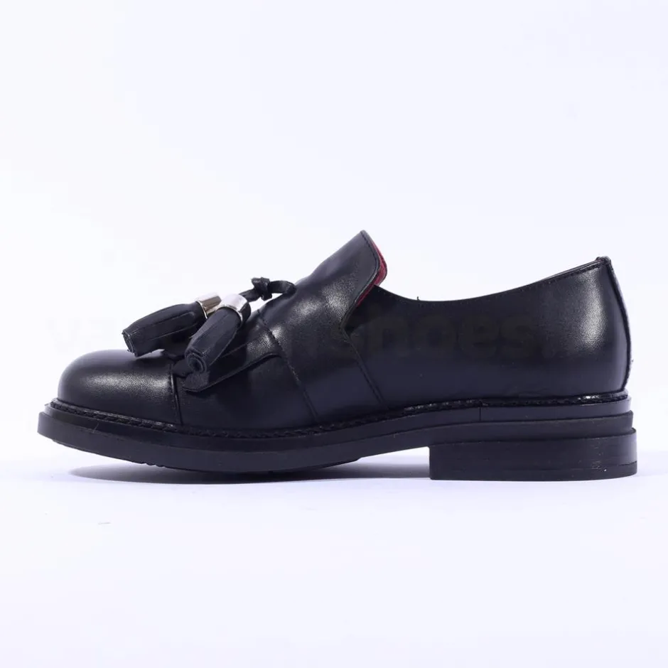Women Marco Moreo Cambridge Tassle Loafer - Black Leather
