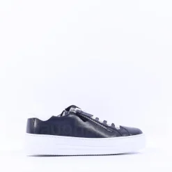 Women Gabor Campus Platform Trainer Side Zip - Dark Navy