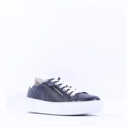 Women Gabor Campus Platform Trainer Side Zip - Dark Navy