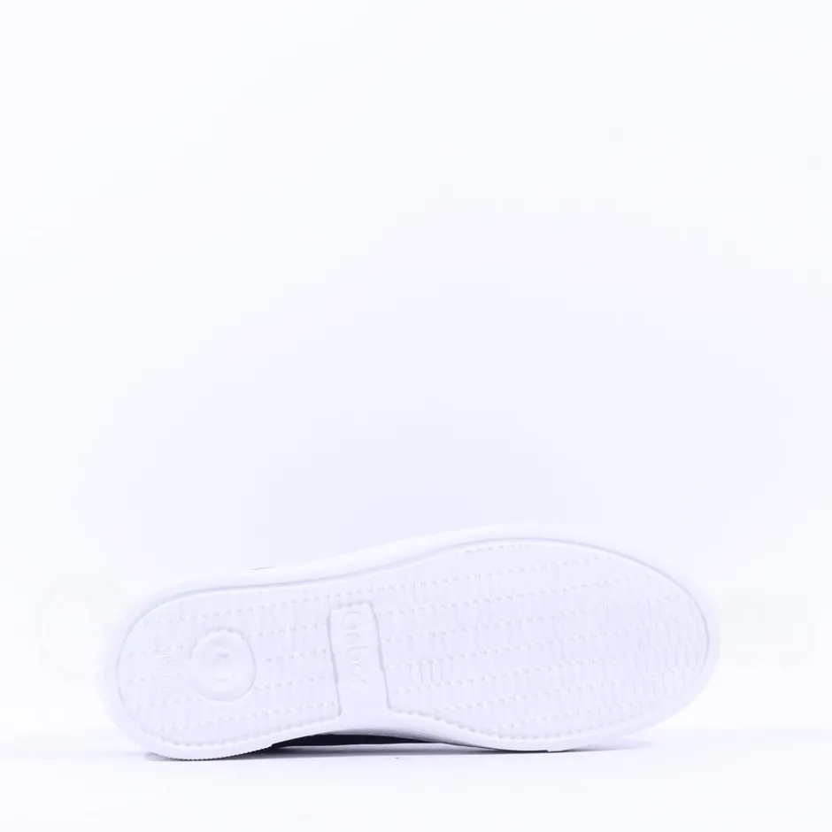 Women Gabor Campus Platform Trainer Side Zip - Dark Navy