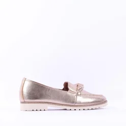 Women Tamaris Careen Slip On Loafer - Gold