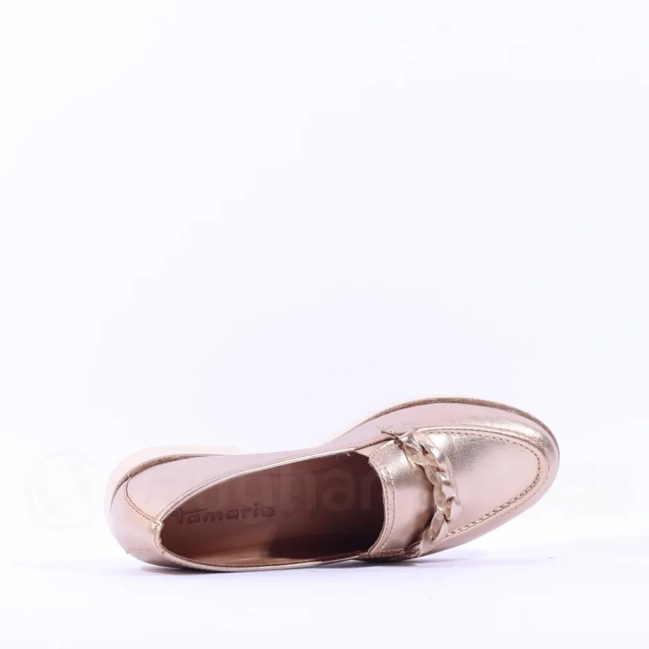 Women Tamaris Careen Slip On Loafer - Gold