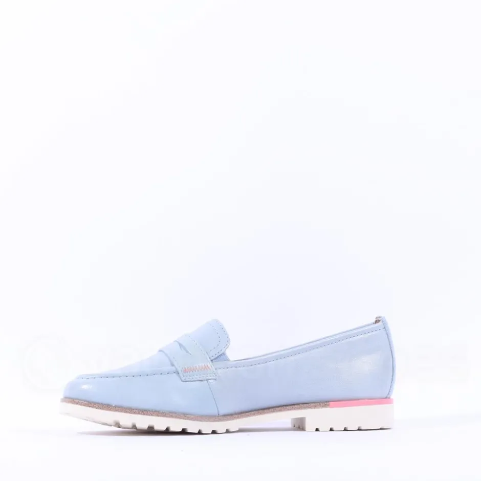 Women Tamaris Careen Slip On Loafer - Light Blue
