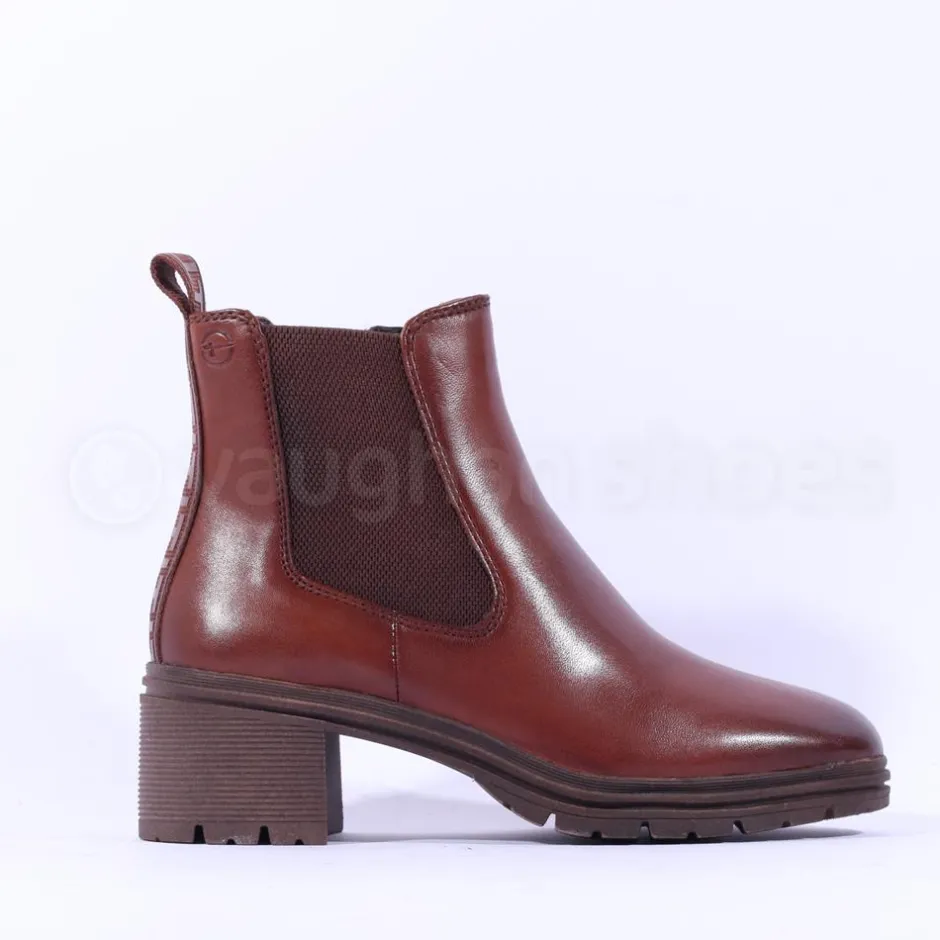 Women Tamaris Carolin Block Heel Chelsea Boot - Muscat