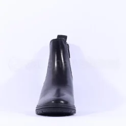 Women Tamaris Carolin Block Heel Chelsea Boot - Black Leather