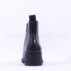 Women Tamaris Carolin Block Heel Chelsea Boot - Black Leather