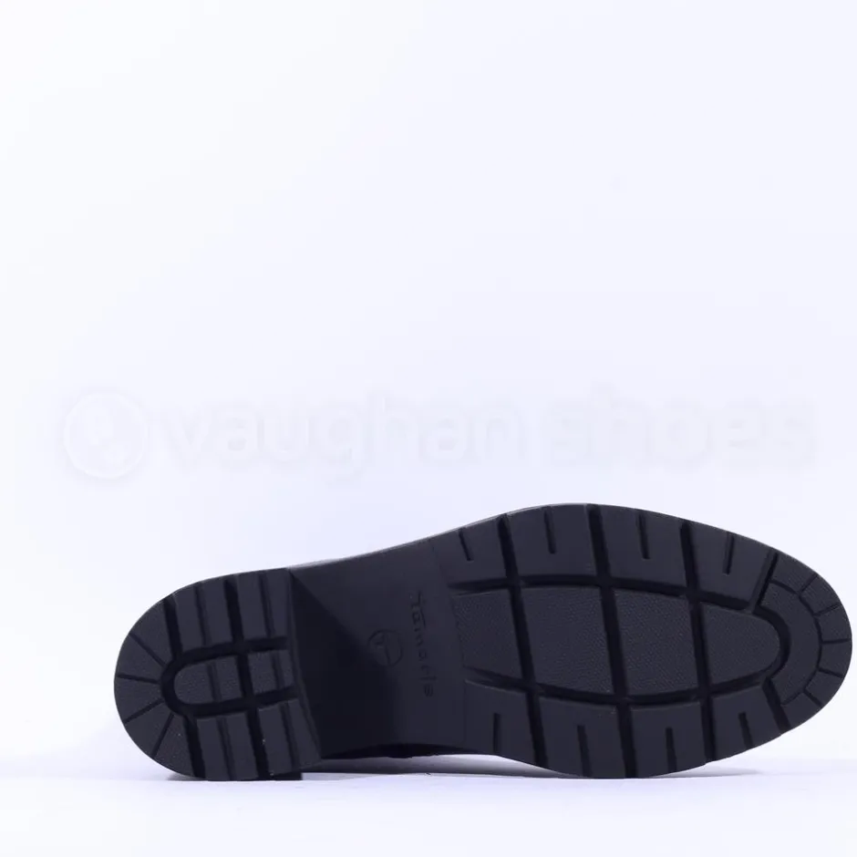 Women Tamaris Carolin Block Heel Chelsea Boot - Black Leather