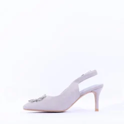 Women Sorento Castle Dargan Brooch Slingback - Silver