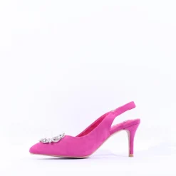 Women Sorento Castle Dargan Brooch Slingback - Fuchsia