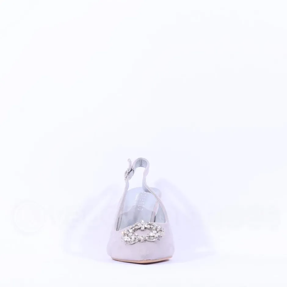 Women Sorento Castle Dargan Brooch Slingback - Silver