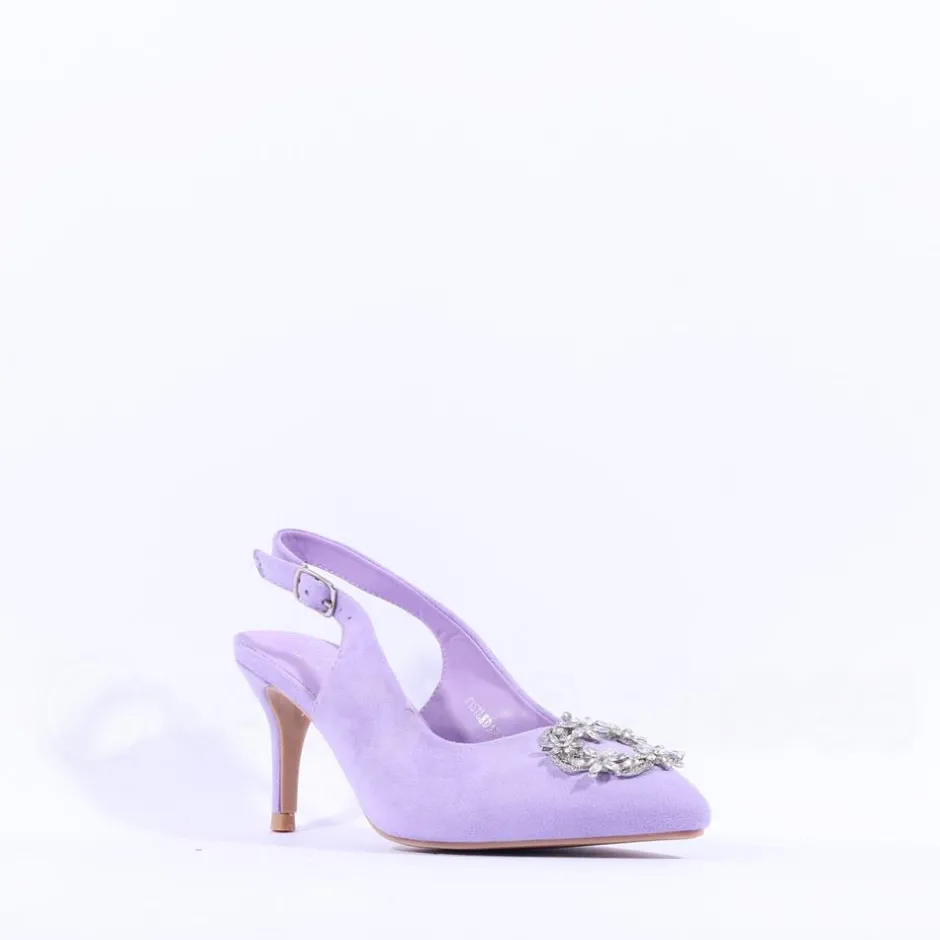 Women Sorento Castle Dargan Brooch Slingback - Lilac