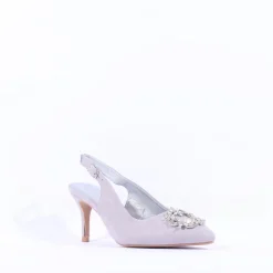Women Sorento Castle Dargan Brooch Slingback - Silver