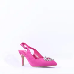 Women Sorento Castle Dargan Brooch Slingback - Fuchsia