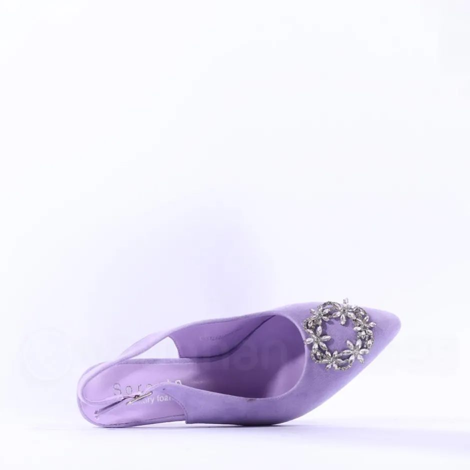 Women Sorento Castle Dargan Brooch Slingback - Lilac
