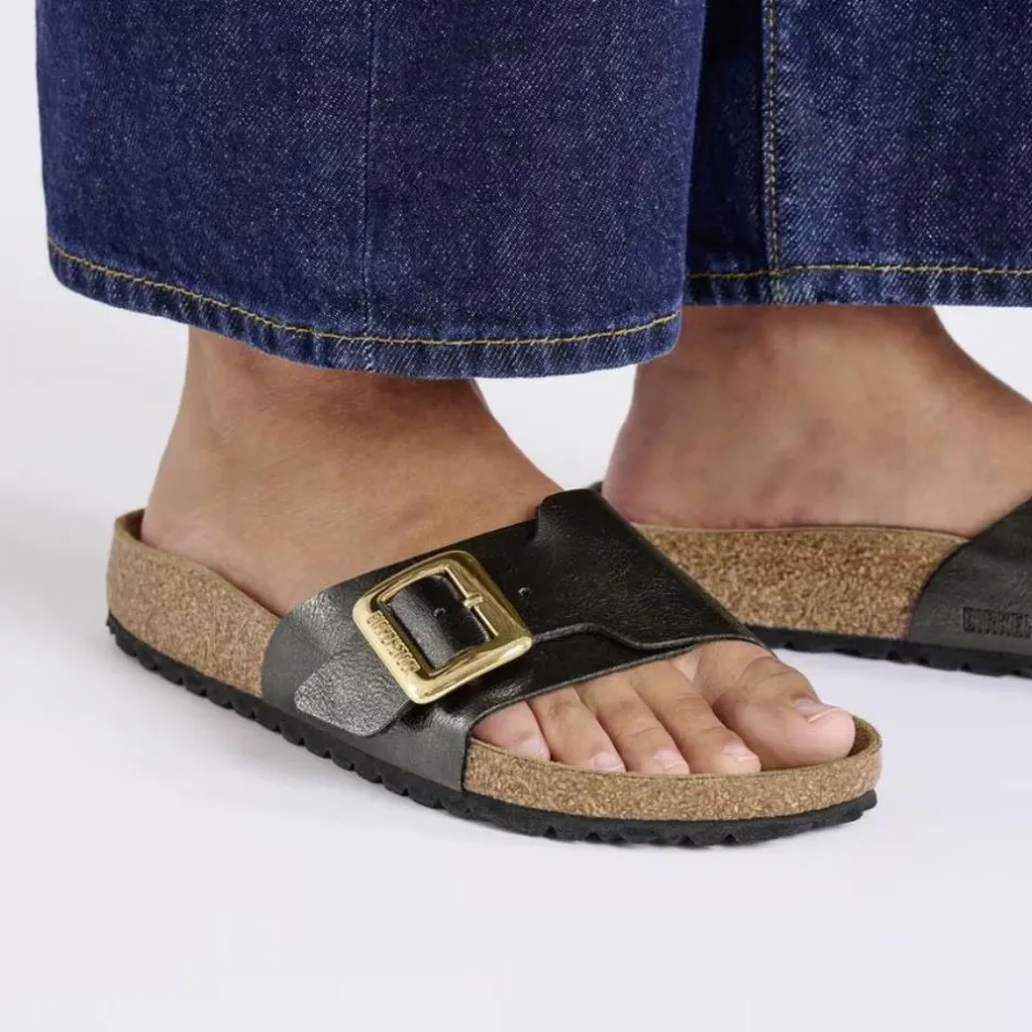 Women Birkenstock Catalina Cushion Buckle Bf - Graceful Licorice